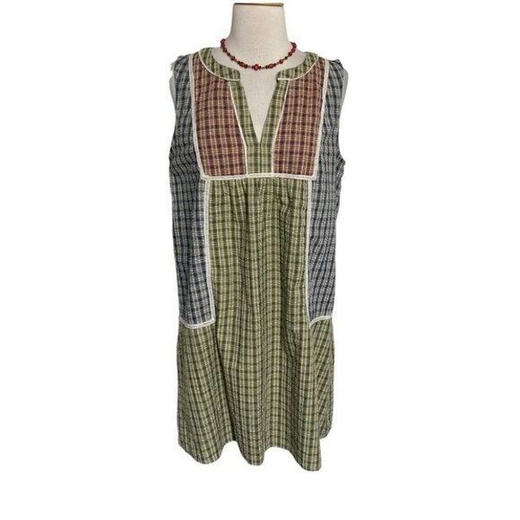 Anthropologie Multicolor Plaid Dress - Picture 1 of 8